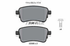 Bremsbelagsatz Scheibenbremse Hinterachse für CITROËN FIAT OPEL PEUGEOT TOYOTA