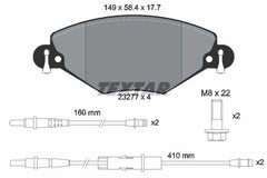 Bremsbelagsatz Scheibenbremse Vorderachse für CITROËN C5 I Break II Kasten/Kombi