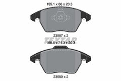 Bremsbelagsatz Scheibenbremse für AUDI SEAT SKODA VW