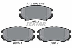 Bremsbelagsatz Scheibenbremse Vorderachse für HYUNDAI KIA COUPE II ELANTRA III
