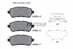 Bremsbelagsatz Scheibenbremse Vorderachse für DAIHATSU FORD MAZDA SUBARU SUZUKI