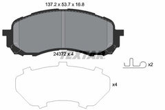 Bremsbelagsatz Scheibenbremse Vorderachse für SUBARU IMPREZA Stufenheck Station
