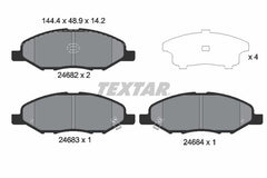 Bremsbelagsatz Scheibenbremse Vorderachse für NISSAN MICRA III NOTE TIIDA
