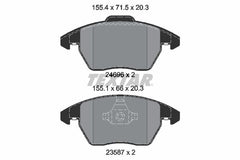 Bremsbelagsatz Scheibenbremse Vorderachse für AUDI SEAT VW A1 Sportback IBIZA