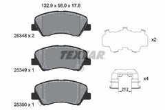 Bremsbelagsatz Scheibenbremse Vorderachse für HYUNDAI KIA ACCENT IV Stufenheck