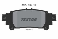 Bremsbelagsatz Scheibenbremse Hinterachse für LEXUS GS IS III RC
