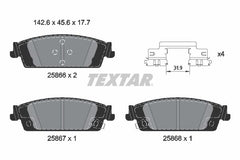 Bremsbelagsatz Scheibenbremse Hinterachse für CHEVROLET SILVERADO 1500 Crew Cab