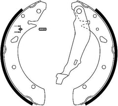 Bremsbackensatz Hinterachse für HONDA ACCORD VI Hatchback