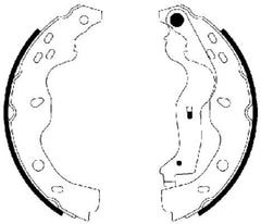 Bremsbackensatz Hinterachse für FIAT SUZUKI SEDICI SX4 / CLASSIC Stufenheck