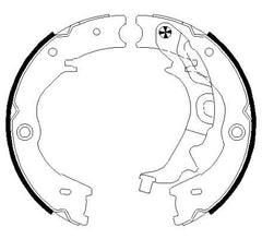 Bremsbackensatz Feststellbremse Hinterachse für KIA CARNIVAL II / GRAND III