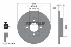 2x Bremsscheibe Vorderachse für AUDI SEAT VW 50 80 B2 Stufenheck 90 COUPE