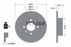2x Bremsscheibe Vorderachse Hinterachse für FIAT LANCIA MERCEDES-BENZ SAAB SEAT