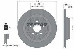 2x Bremsscheibe Hinterachse für MERCEDES-BENZ GLE Coupe M-KLASSE