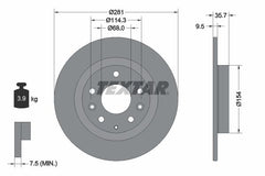2x Bremsscheibe Hinterachse für MAZDA CX-3