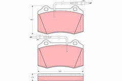 Bremsbelagsatz Scheibenbremse Vorderachse für PEUGEOT 406 Coupe