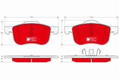 Bremsbelagsatz Scheibenbremse Vorderachse für VOLVO S60 I S70 S80 V70 II XC70