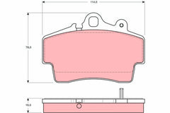 Bremsbelagsatz Scheibenbremse Vorderachse für PORSCHE 911 BOXSTER