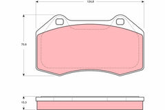 Bremsbelagsatz Scheibenbremse Vorderachse für RENAULT CLIO III MEGANE II Coupe