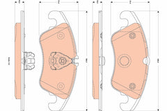 Bremsbelagsatz Scheibenbremse Vorderachse für FORD FOCUS II