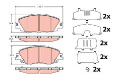 Bremsbelagsatz Scheibenbremse Vorderachse für TOYOTA COROLLA Stufenheck