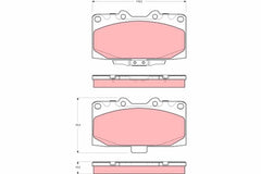 Bremsbelagsatz Scheibenbremse Vorderachse für NISSAN SUBARU 300ZX FORESTER