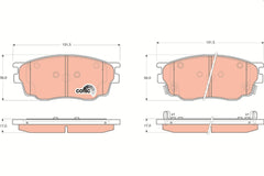 Bremsbelagsatz Scheibenbremse Vorderachse für MAZDA 6 Stufenheck Hatchback 323