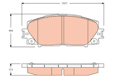 Bremsbelagsatz Scheibenbremse Vorderachse für TOYOTA YARIS / VIOS Stufenheck