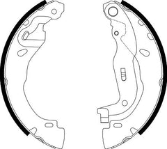 Bremsbackensatz Hinterachse für RENAULT DACIA CLIO V LOGAN III SANDERO