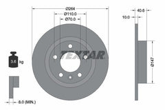 2x Bremsscheibe Hinterachse für OPEL ADAM CORSA D E Kasten/Schrägheck