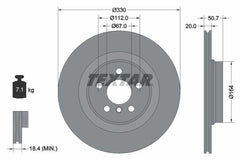 2x Bremsscheibe Hinterachse für BMW MINI 1 2 Gran Coupe X2 COUNTRYMAN CLUBMAN