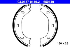 Bremsbackensatz Feststellbremse Hinterachse für ALFA ROMEO BMW SPIDER 2.5-3.2
