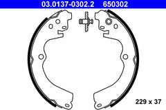 Bremsbackensatz Hinterachse für SUBARU FORESTER IMPREZA Coupe Stufenheck