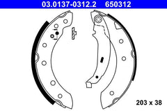 Bremsbackensatz Hinterachse für CITROËN PEUGEOT RENAULT DACIA SAXO XSARA Coupe
