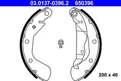 Bremsbackensatz Hinterachse für OPEL CORSA C TIGRA TwinTop Kasten/Schrägheck