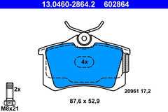 Bremsbelagsatz Scheibenbremse Hinterachse für AUDI SEAT VW A2 CORDOBA IBIZA III