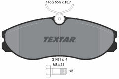 Bremsbelagsatz Scheibenbremse Vorderachse für FORD NISSAN LDV MAVERICK SERENA