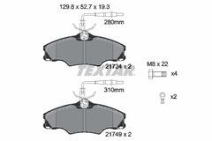 Bremsbelagsatz Scheibenbremse Vorderachse für PEUGEOT 406 Break