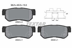 Bremsbelagsatz Scheibenbremse Hinterachse für SSANGYONG HYUNDAI KIA RODIUS II