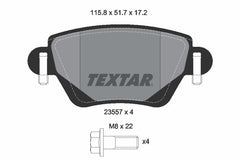 Bremsbelagsatz Scheibenbremse Hinterachse für FORD JAGUAR MONDEO III Stufenheck