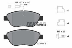 Bremsbelagsatz Scheibenbremse Vorderachse für FIAT OPEL ABARTH FIORINO