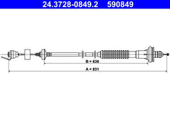 Kupplungsseil für PEUGEOT 206+ 206 Schrägheck CC SW Van