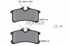 Bremsbelagsatz Scheibenbremse Hinterachse für TOYOTA AVENSIS Liftback Kombi