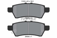 Bremsbelagsatz Scheibenbremse Hinterachse für NISSAN NAVARA NP300 PATHFINDER