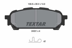 Bremsbelagsatz Scheibenbremse Hinterachse für SUBARU FORESTER IMPREZA