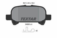 Bremsbelagsatz Scheibenbremse Hinterachse für TOYOTA AVALON Stufenheck