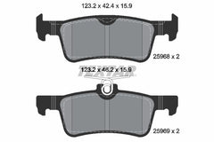 Bremsbelagsatz Scheibenbremse Hinterachse für PEUGEOT 308 SW II Kasten/Kombi