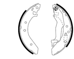 Bremsbackensatz Hinterachse für HONDA MG ROVER CIVIC VI Fastback Aerodeck