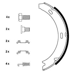 Bremsbackensatz Feststellbremse Hinterachse für MERCEDES-BENZ E-KLASSE T-Model