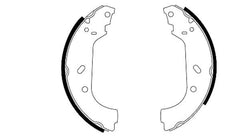 Bremsbackensatz Hinterachse für CITROËN FIAT LANCIA PEUGEOT EVASION