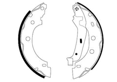 Bremsbackensatz Hinterachse für NISSAN RENAULT DACIA KUBISTAR Kasten KANGOO